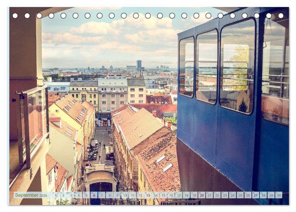 Produktbild: Zagreb - Kroatiens zauberhafte Hauptstadt (Tischkalender 2026 DIN A5 quer), CALVENDO Monatskalender