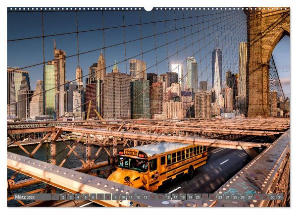 Produktbild: New York City Vibes (hochwertiger Premium Wandkalender 2026 DIN A2 quer), Kunstdruck in Hochglanz