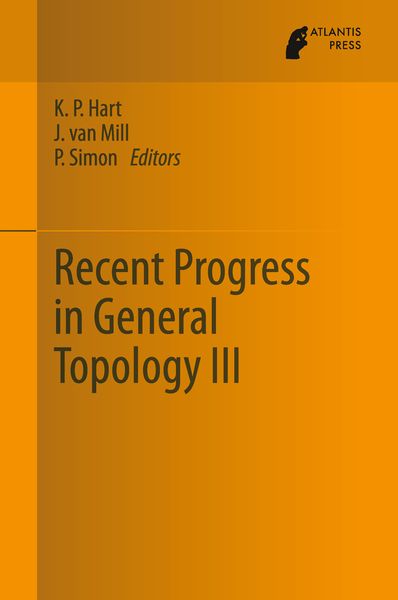 Produktbild: Recent Progress in General Topology III