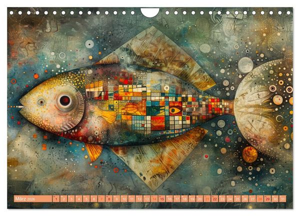 Produktbild: Nu abba Budder bei die Fische! (Wandkalender 2026 DIN A4 quer), CALVENDO Monatskalender