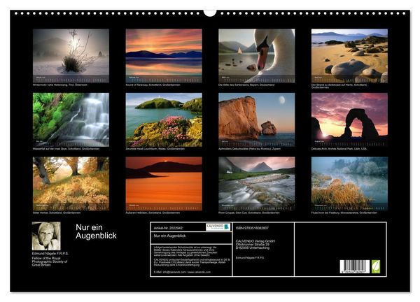 Produktbild: Nur ein Augenblick (Wandkalender 2026 DIN A2 quer), CALVENDO Monatskalender
