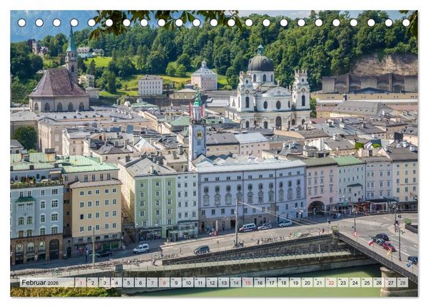 Produktbild: SALZBURG Blicke auf die Mozartstadt (Tischkalender 2026 DIN A5 quer), CALVENDO Monatskalender