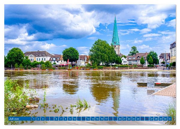 Produktbild: Die Obere Weser - von Bad Karlshafen bis Hameln (Tischkalender 2026 DIN A5 quer), CALVENDO Monatskalender