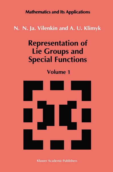Produktbild: Representation of Lie Groups and Special Functions