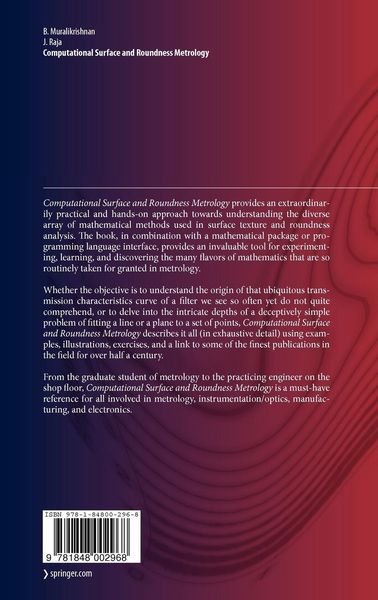 Produktbild: Computational Surface and Roundness Metrology
