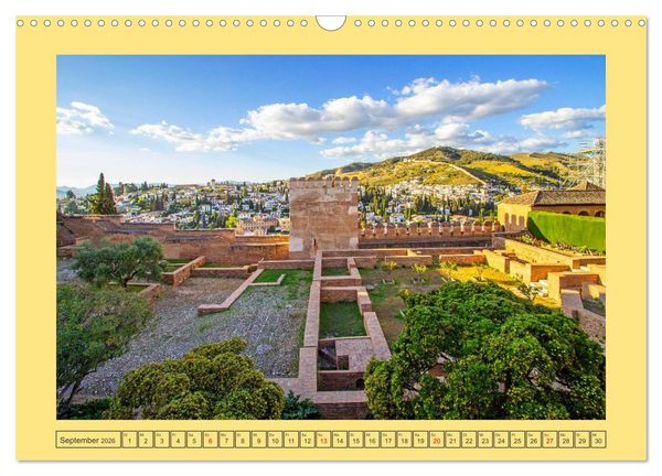 Produktbild: Ein Herz f&uuml;r Granada (Wandkalender 2026 DIN A3 quer), CALVENDO Monatskalender