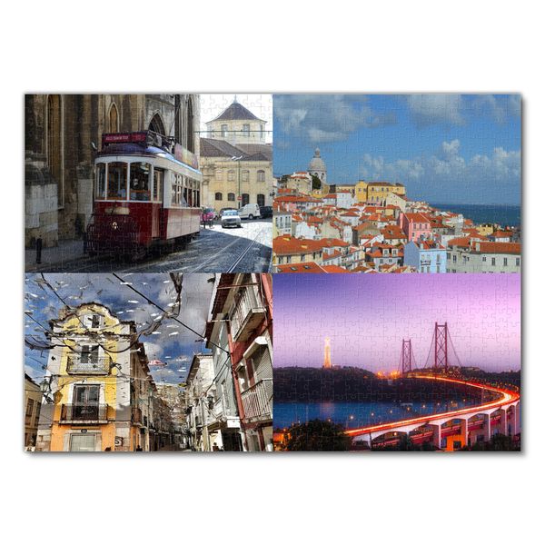 Produktbild: Lais Puzzle Collage Lissabon 1000 Teile