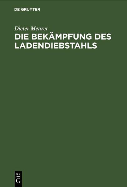 Produktbild: Die Bek&auml;mpfung des Ladendiebstahls