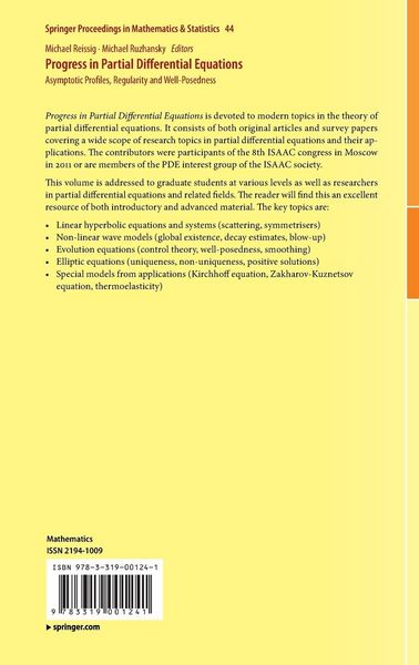 Produktbild: Progress in Partial Differential Equations
