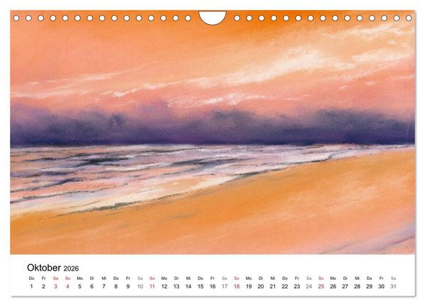 Produktbild: Das Meer in Pastellkreide (Wandkalender 2026 DIN A4 quer), CALVENDO Monatskalender