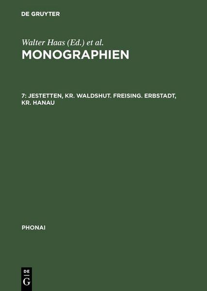 Produktbild: Jestetten, Kr. Waldshut. Freising. Erbstadt, Kr. Hanau
