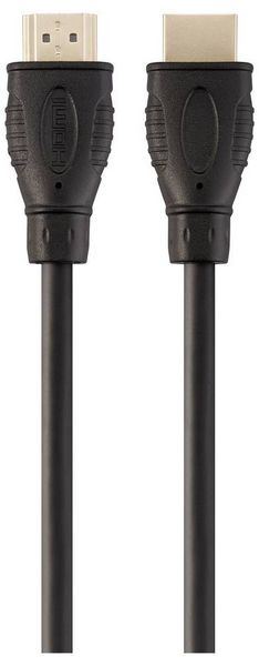 Produktbild: SpeaKa Professional HDMI Anschlusskabel HDMI-A Stecker, HDMI-A Stecker 1.00 m Schwarz SP-13660968 4K UHD, vergoldete Steckkontakte HDMI-Kabel