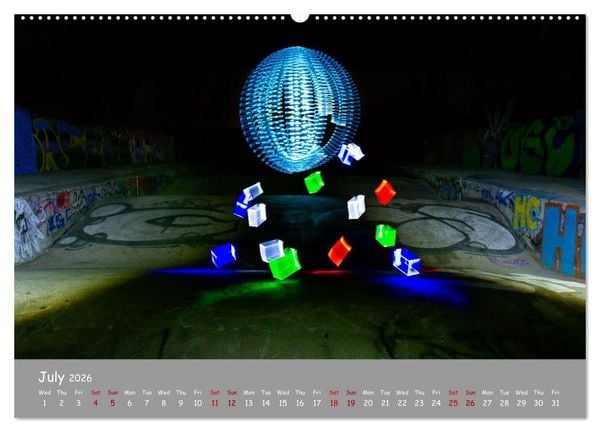 Produktbild: Light is Life and Fun (High Quality Premium Wall Calendar 2026 DIN A2 landscape),CALVENDO 12 Month Wall Calendar