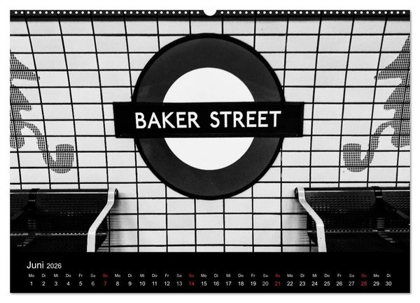 Produktbild: Unterwegs in London (Wandkalender 2026 DIN A2 quer), CALVENDO Monatskalender