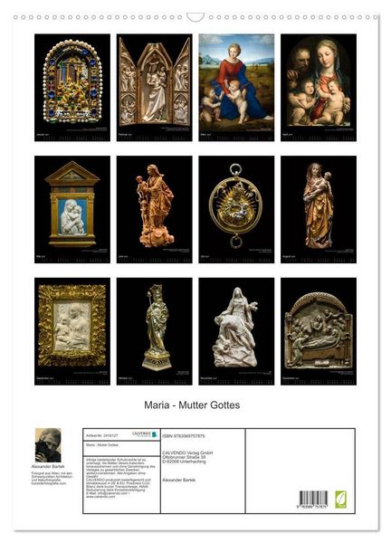 Produktbild: Maria - Mutter Gottes (Wandkalender 2027 DIN A2 hoch), CALVENDO Monatskalender