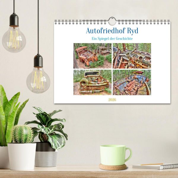 Produktbild: Autofriedhof Ryd (Wandkalender 2026 DIN A4 quer), CALVENDO Monatskalender