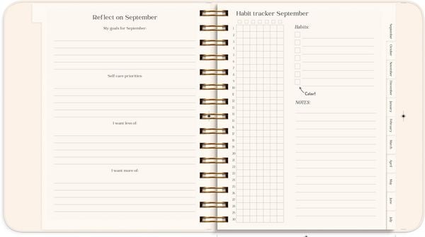 Produktbild: Life Planner Pastel flowers 26/27