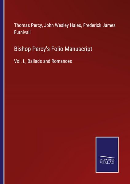 Produktbild: Bishop Percy's Folio Manuscript