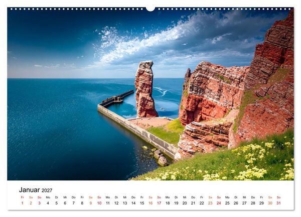 Produktbild: Deutschland - zwischen Bergen und Meeren (hochwertiger Premium Wandkalender 2027 DIN A2 quer), Kunstdruck in Hochglanz