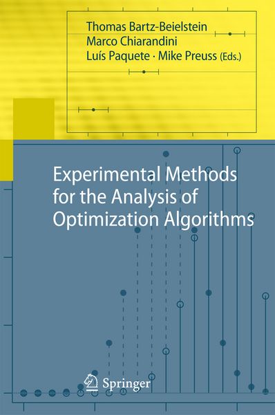 Produktbild: Experimental Methods for the Analysis of Optimization Algorithms