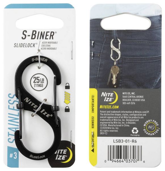 Produktbild: NITE Ize NI-LSB3-01-R6 Karabiner 68mm x 30mm 1St.
