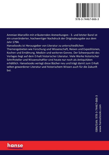 Produktbild: Ammian Marcellin mit erl&auml;uternden Anmerkungen