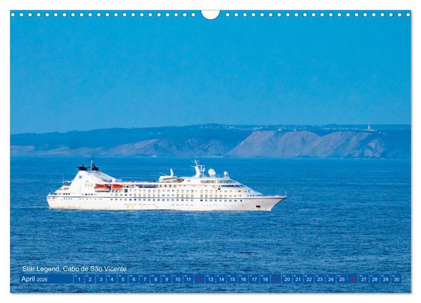 Produktbild: Kreuzfahrtschiffe unterwegs (Wandkalender 2026 DIN A3 quer), CALVENDO Monatskalender