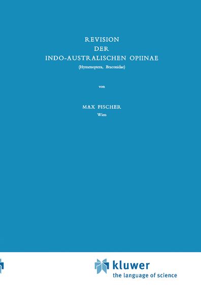 Produktbild: Revision der Indo-Australischen Opiinae