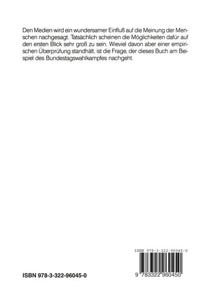 Produktbild: Verbreitung von Meinungen durch die Massenmedien