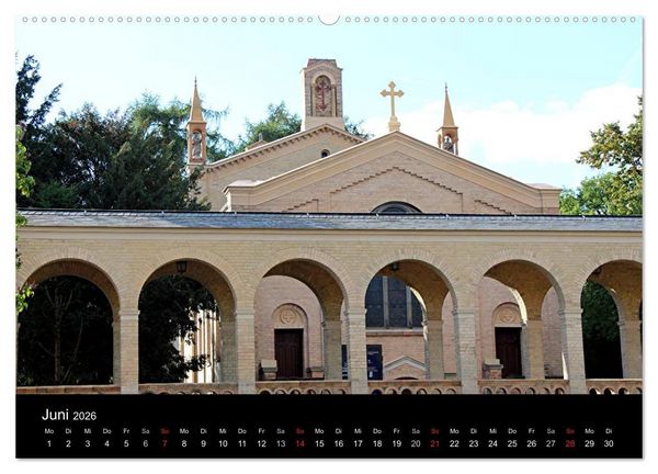 Produktbild: Evangelische Kirchen um Potsdam 2026 (hochwertiger Premium Wandkalender 2026 DIN A2 quer), Kunstdruck in Hochglanz