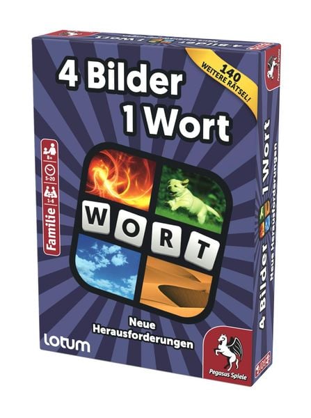 Produktbild: Pegasus 18334G - 4 Bilder 1 Wort, Neue Herausforderungen, Kartenspiel