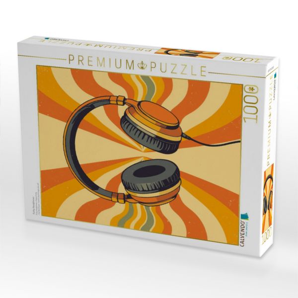 Produktbild: CALVENDO Puzzle Funky Headphones | 1000 Teile Lege-Gr&ouml;&szlig;e 64x48cm Foto-Puzzle f&uuml;r gl&uuml;ckliche Stunden
