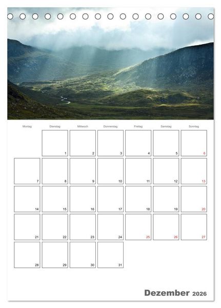 Produktbild: Schottland f&uuml;r Naturliebhaber (Tischkalender 2026 DIN A5 hoch), CALVENDO Monatskalender