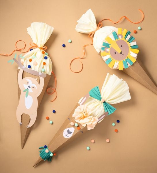 Produktbild: Folia Schult&uuml;te Bastelset SAFARI SCHOOL, 1 St&uuml;ck