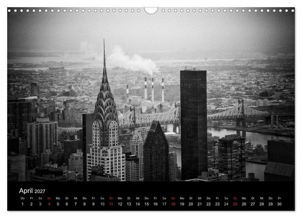 Produktbild: New York 2027 (Wandkalender 2027 DIN A3 quer), CALVENDO Monatskalender