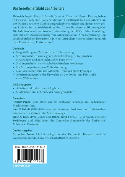 Produktbild: Das Gesellschaftsbild des Arbeiters