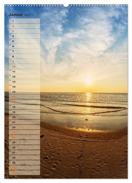 Produktbild: Zwischen D&uuml;nen und Watt / Geburtstagskalender (Wandkalender 2027 DIN A2 hoch), CALVENDO Monatskalender