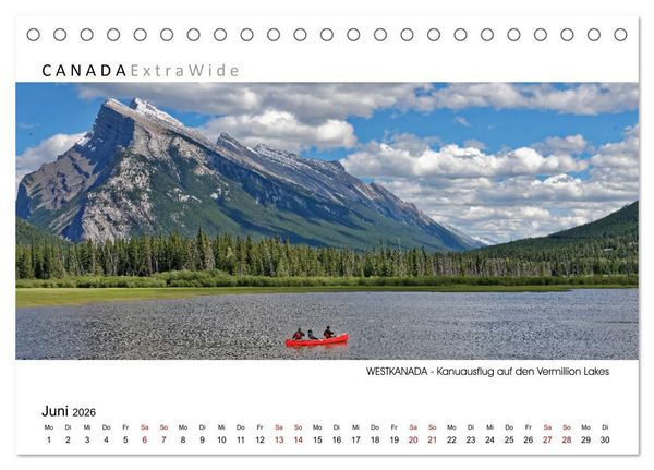 Produktbild: Impressionen aus Westkanada (Tischkalender 2026 DIN A5 quer), CALVENDO Monatskalender