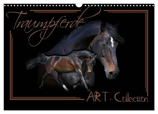 Produktbild: Traumpferde-ART-Collection (Wandkalender 2026 DIN A3 quer), CALVENDO Monatskalender