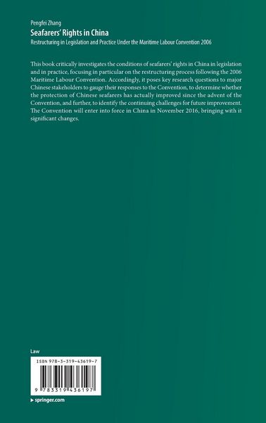 Produktbild: Seafarers&rsquo; Rights in China