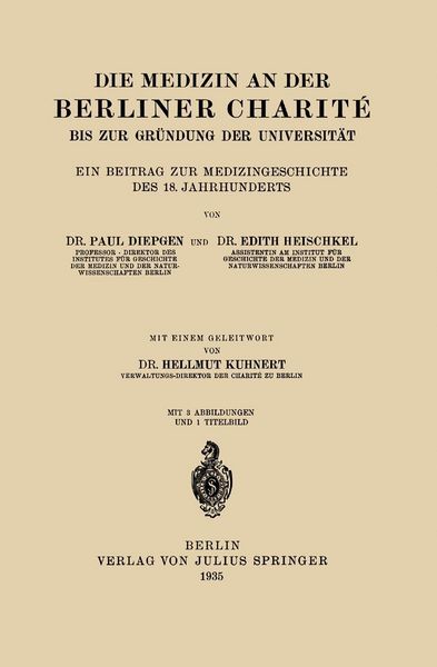 Produktbild: Die Medizin an der Berliner Charit&eacute; bis zur Gr&uuml;ndung der Universit&auml;t