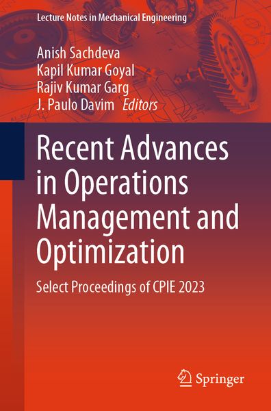 Produktbild: Recent Advances in Operations Management and Optimization