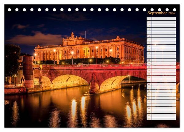 Produktbild: Stockholm - Nordische Sch&ouml;nheit (Tischkalender 2026 DIN A5 quer), CALVENDO Monatskalender
