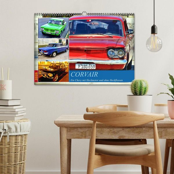 Produktbild: CORVAIR - Ein Chevy mit Heckmotor und ohne Heckflossen (Wandkalender 2026 DIN A3 quer), CALVENDO Monatskalender