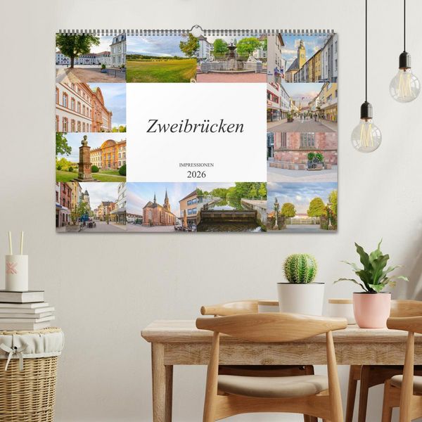 Produktbild: Zweibr&uuml;cken Impressionen (Wandkalender 2026 DIN A2 quer), CALVENDO Monatskalender