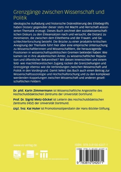 Produktbild: Grenzg&auml;nge zwischen Wissenschaft und Politik
