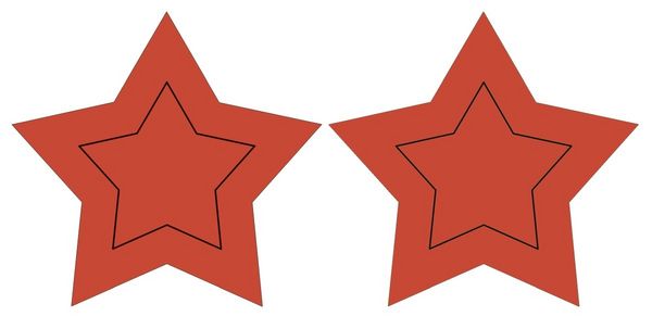 Produktbild: URSUS Laternenzeit Twinkle Star Neon, leuchtrot
