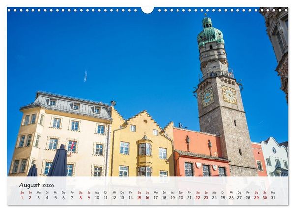 Produktbild: Innsbruck - Die sch&ouml;ne Hauptstadt Tirols (Wandkalender 2026 DIN A3 quer), CALVENDO Monatskalender