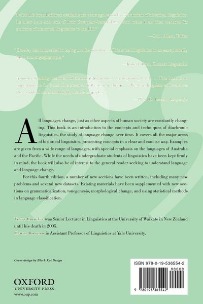 Produktbild: An Introduction to Historical Linguistics, 4th Edition