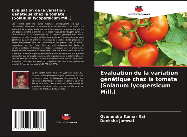 Produktbild: &Eacute;valuation de la variation g&eacute;n&eacute;tique chez la tomate (Solanum lycopersicum Mill.)